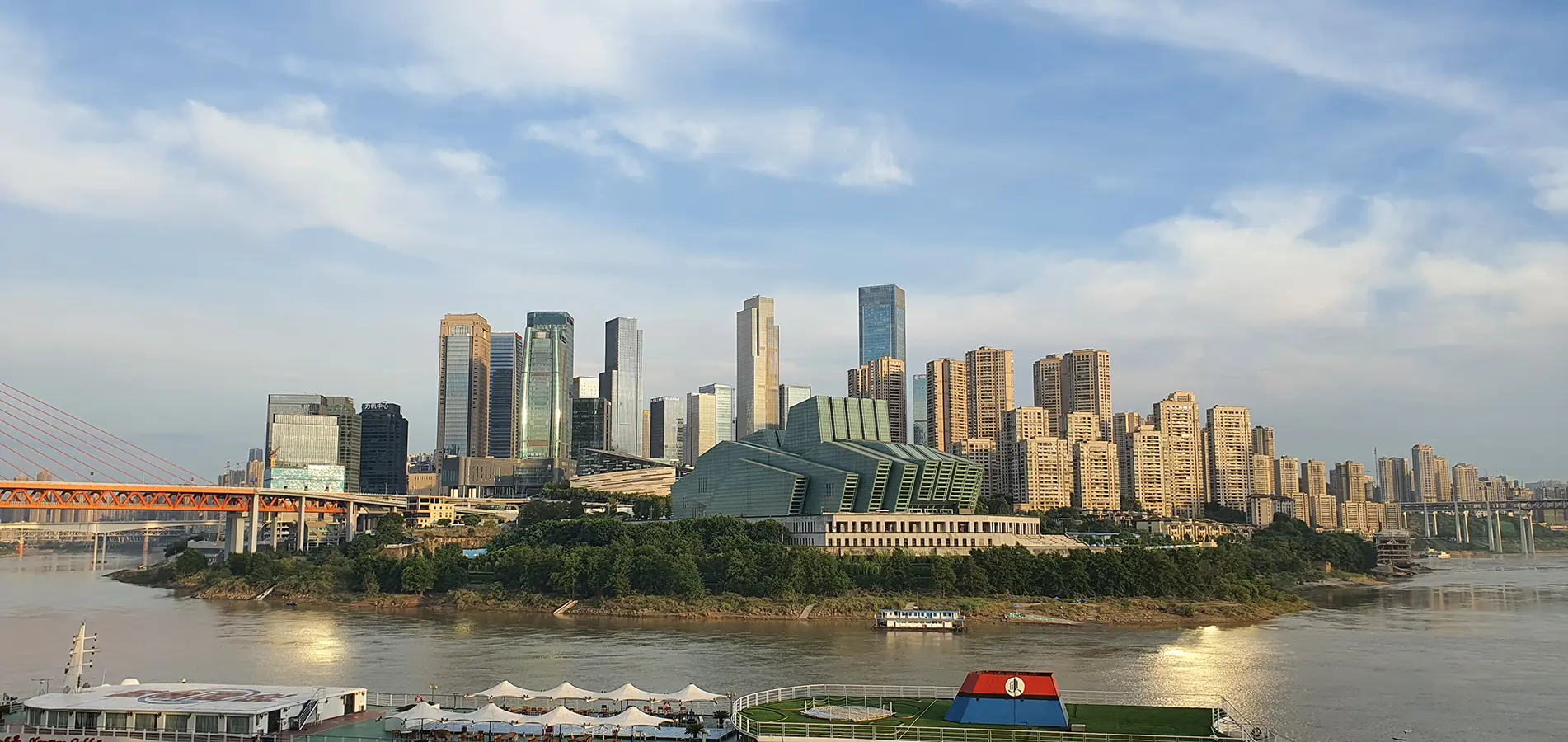 江北嘴江滩公园全貌